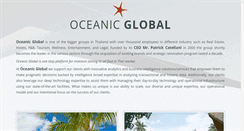 Desktop Screenshot of oceanic-global.com